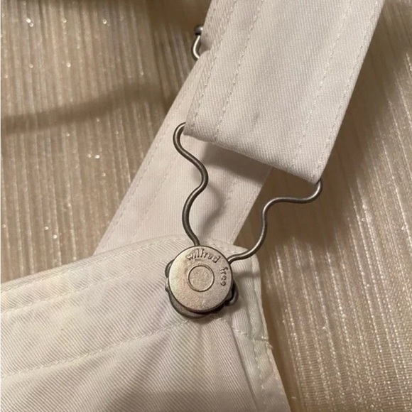 Aritzia Bibbed Overalls White - Picture 4 of 14